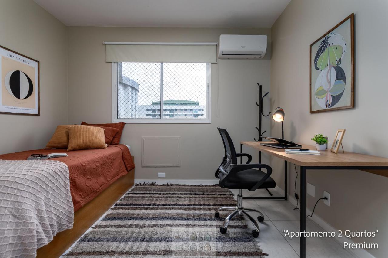 2 Quartos Com Varanda A 300M Riocentro Wi-Fi 120Mbps E Cozinha Completa - Condominio Com Piscina, Estacionamento, Portaria 24H E Parquinho Infantil - Apartamento Indicado Para Grupos, Hospedes A Trabalho E Criancas Рио-де-Жанейро Экстерьер фото