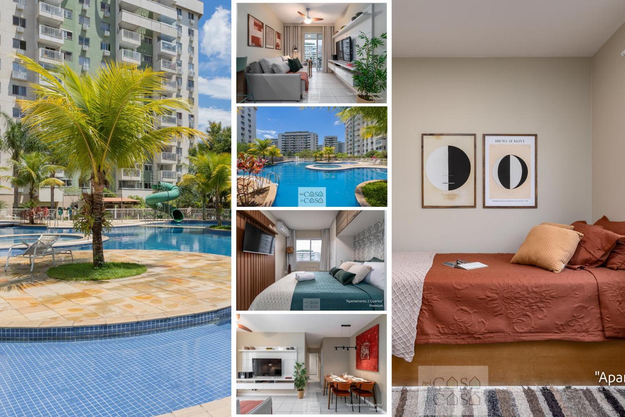 2 Quartos Com Varanda A 300M Riocentro Wi-Fi 120Mbps E Cozinha Completa - Condominio Com Piscina, Estacionamento, Portaria 24H E Parquinho Infantil - Apartamento Indicado Para Grupos, Hospedes A Trabalho E Criancas Рио-де-Жанейро Экстерьер фото