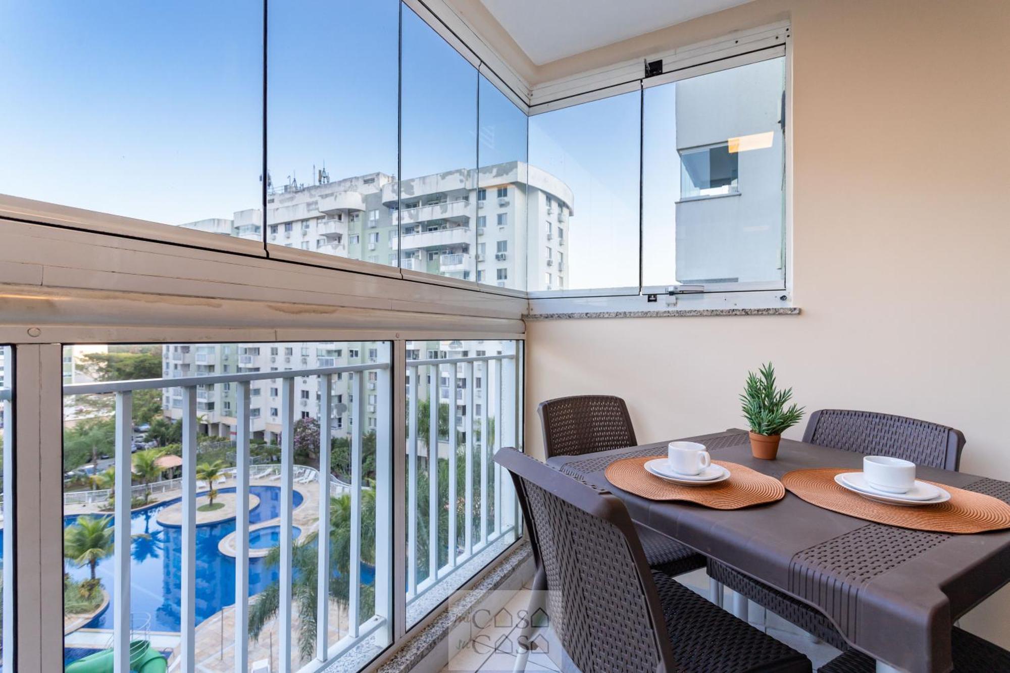 2 Quartos Com Varanda A 300M Riocentro Wi-Fi 120Mbps E Cozinha Completa - Condominio Com Piscina, Estacionamento, Portaria 24H E Parquinho Infantil - Apartamento Indicado Para Grupos, Hospedes A Trabalho E Criancas Рио-де-Жанейро Экстерьер фото