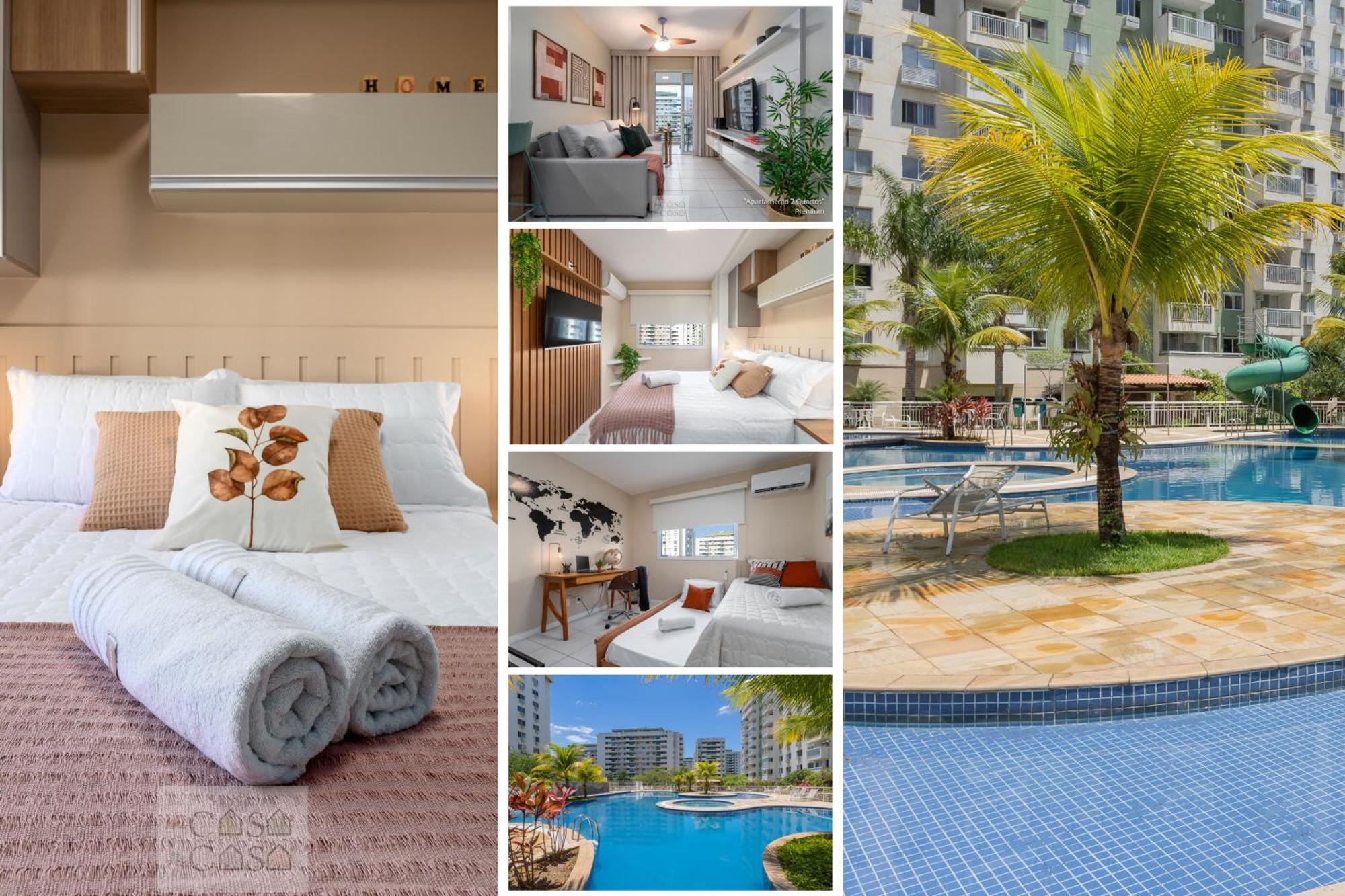 2 Quartos Com Varanda A 300M Riocentro Wi-Fi 120Mbps E Cozinha Completa - Condominio Com Piscina, Estacionamento, Portaria 24H E Parquinho Infantil - Apartamento Indicado Para Grupos, Hospedes A Trabalho E Criancas Рио-де-Жанейро Экстерьер фото