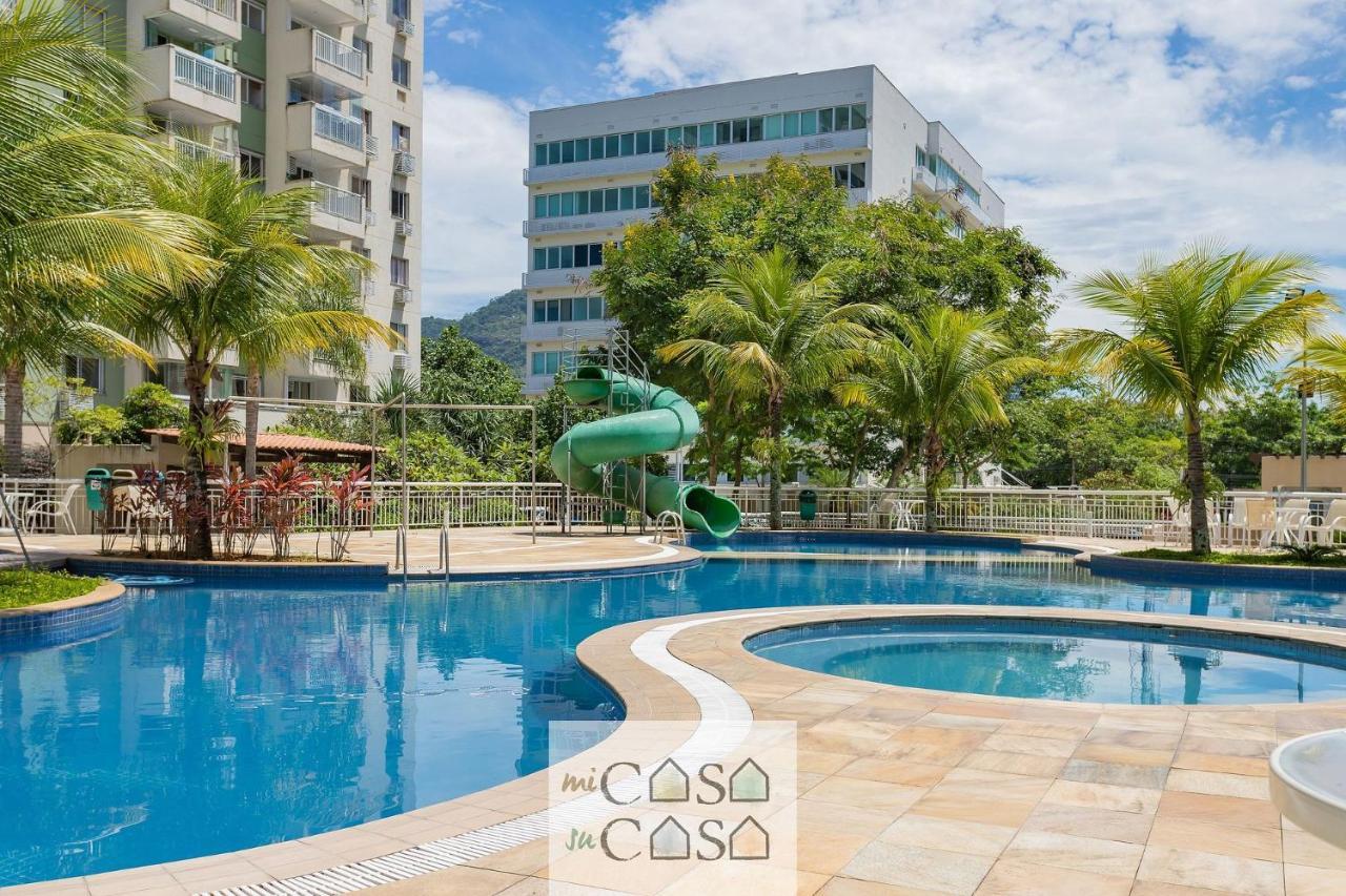 2 Quartos Com Varanda A 300M Riocentro Wi-Fi 120Mbps E Cozinha Completa - Condominio Com Piscina, Estacionamento, Portaria 24H E Parquinho Infantil - Apartamento Indicado Para Grupos, Hospedes A Trabalho E Criancas Рио-де-Жанейро Экстерьер фото